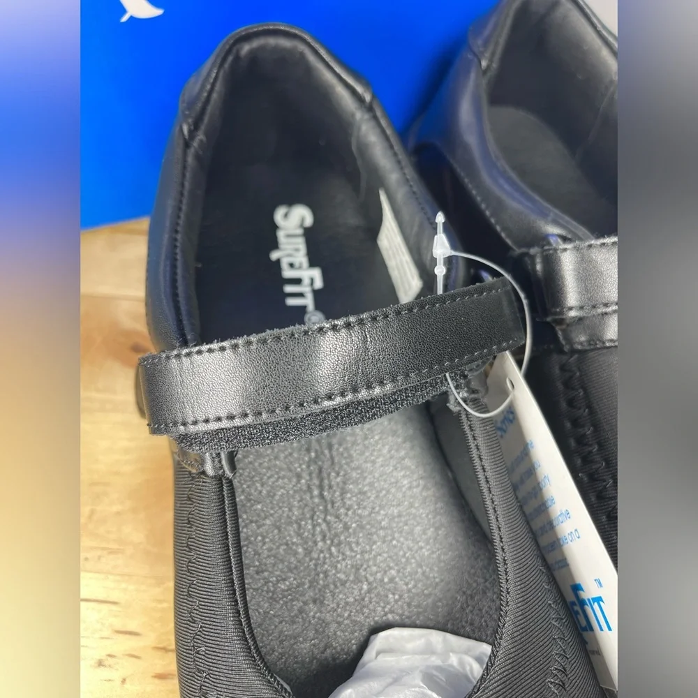 🆕 SureFit NIB ladies comfort walking shoes Mary Jane’s black size 9M Sydney S636